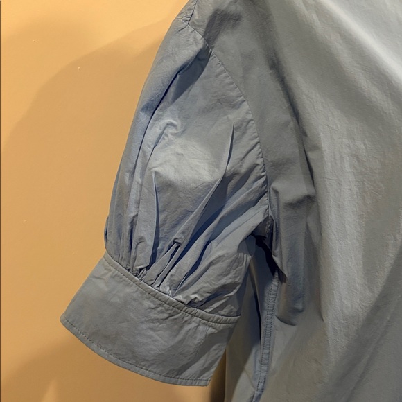 COS Light Blue Casual Button Down Shirt Dress Size XXS Oversized Lagenlook - Picture 3 of 13